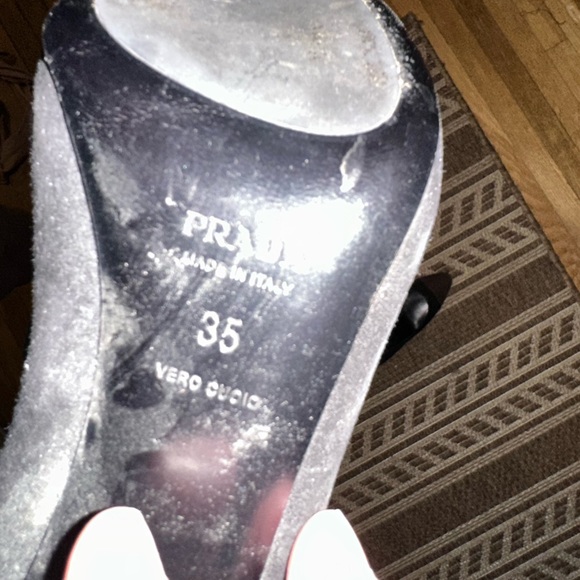 Blue and brown PRADA pumps - Picture 5 of 6